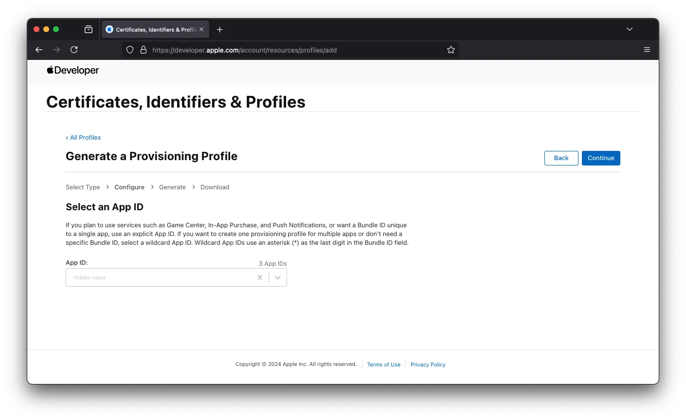 provisioning profile 2